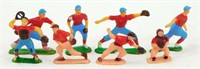 Vintage Plastic Baseball Players Cake Toppers -