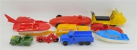 Collection of Vintage Plastic Toys