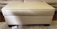 Leatherette Ottoman Footstool Bench 40x24x18