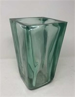 Heavy Bottle Glass Vase as found