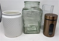 Canisters & Jars Mason & Hobnail Inspired