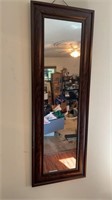 19x54 Woodlook Wall Mirror Framed Closet Mirror