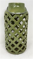 Green Ceramic Lantern Moroccan Inspired