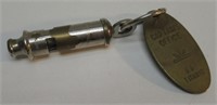 MADE IN ENGLAND WHISTLE & SS TITANIC KEY FOB.