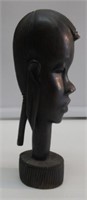 IRONWOOD AFRICAN BUST. 9-1/2" H. VERY NICE.