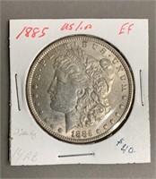 US 1885 1 Dollar Coin EF