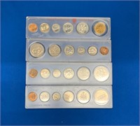 Lot-Canadian Coin Sets in Cases