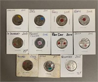 Lot-Various Commemorative 25 Cent Pieces