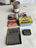 6 tins (3 original, 3 new tins) film cannister