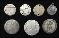 Victorian Love Tokens / Coins (7)