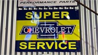 NO RESERVE - Chev Super Service sign 905mm x 610mm