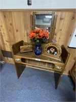 Small Mirrored Vanity and Miscellaneous