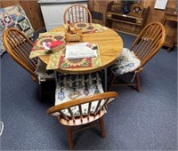 Oval Dining Table & Four Chairs
