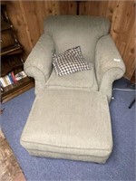 Rowe Upholstered Chair and Ottoman