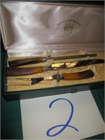 VINTAGE SHEFFIELD CARVING SET