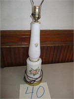 PAINTED GLASS LAMP BASE