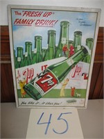 REPRODUCTION 7 UP METAL SIGN