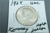 90% 1964 Silver Kennedy Half Dollar