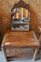 End Table and Mirror