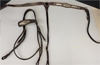 Silver Mounted Headstall w/ Matching Breast Collar