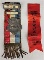 United Mine Workers of America Monarch, WY Medal