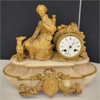 Late 1800s Ornate French Mantle Clock