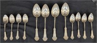(12) George C. Shreve & Co. Sterling Silver Spoons