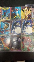 6 sheets in plastic Spider-Man 
X factor cards