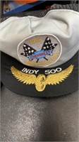 Indy 500 series hats 
1993 and 1978 collection