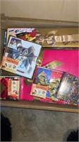 Xmas box with ribbon & tags