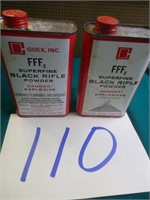 (2) FFF BLACK POWDER ALMOST FULL