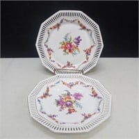 2 Carl Schumann Germany Reticulated Plates