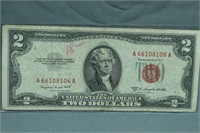 1953 $2.00 Red Seal US Bill