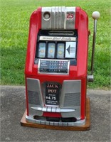 Vintage Mills Black Beauty Quarter Slot Machine