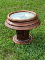 Custom Made Clock Face Tea Table Quartz Movement