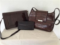 2 Ladies Handbags, Fossil & Victory, small wallet