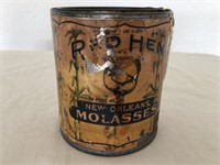 Vintage Red Hen Tin Can
