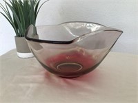 Vintage Indiana Heavy Tinted Glass Bowl