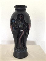 Colorful Plastic African Vase