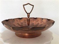 Vintage Copper Tray with Handle