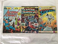 Vintage Capt. America & Superman Comics