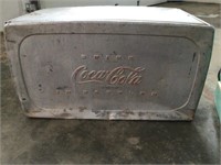 Vintage Coca Cola Cooler With Lid