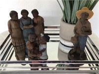 Vintage Pecan Resin Figurines