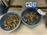 2 TIMES THE MONEY -2- BUCKETS OF 308 USED BRASS