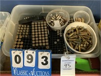 TUB OF MISC RELOADED AMMO