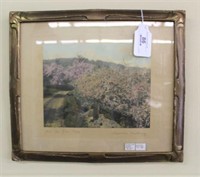 Framed Wallace Nutting "Over the Tree Tops"