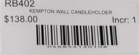 43 - NEW WMC KEMPTON WALL CANDLE HOLDER (138.00)