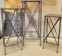 43 - NEW WMC TRIO OF PLANT STANDS (G23)