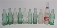 Antique/Vintage Coke & Pepsi Glass Bottles.