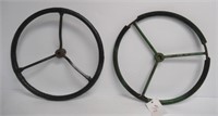(2) Vintage Tractor Steering Wheels.